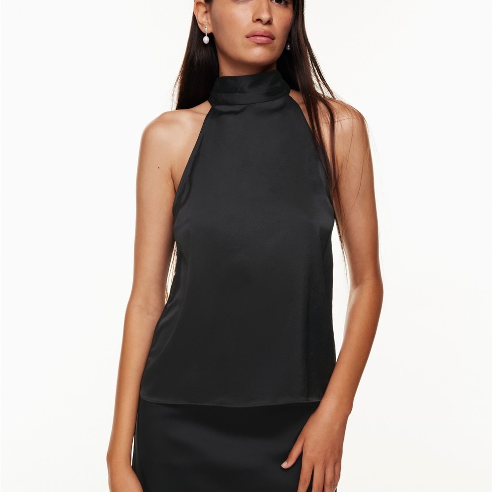 Aritzia Black Runaway Blouse